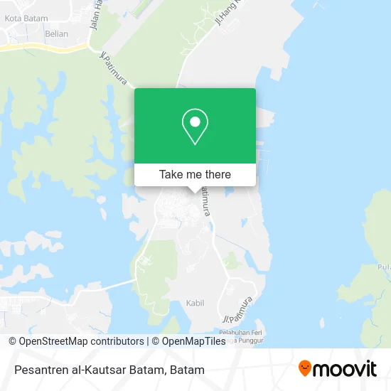 Pesantren al-Kautsar Batam map