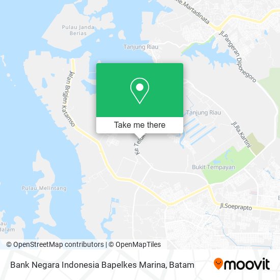 Bank Negara Indonesia Bapelkes Marina map