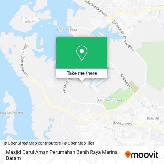 Masjid Darul Aman Perumahan Benih Raya Marina map