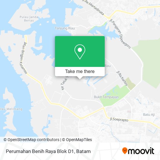 Perumahan Benih Raya Blok D1 map