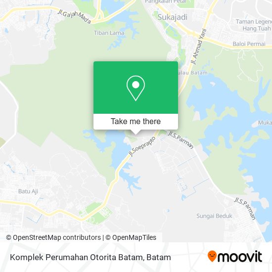 Komplek Perumahan Otorita Batam map