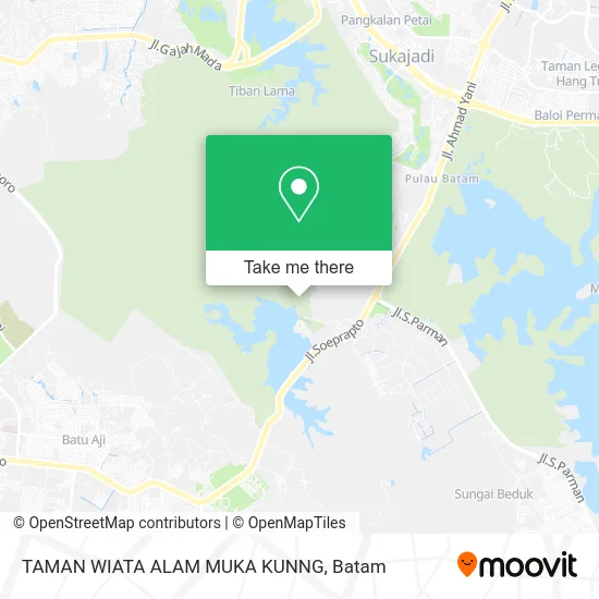TAMAN WIATA ALAM MUKA KUNNG map