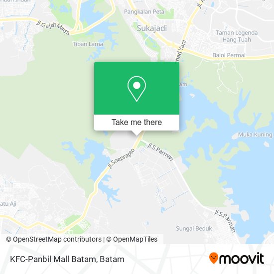 KFC-Panbil Mall Batam map