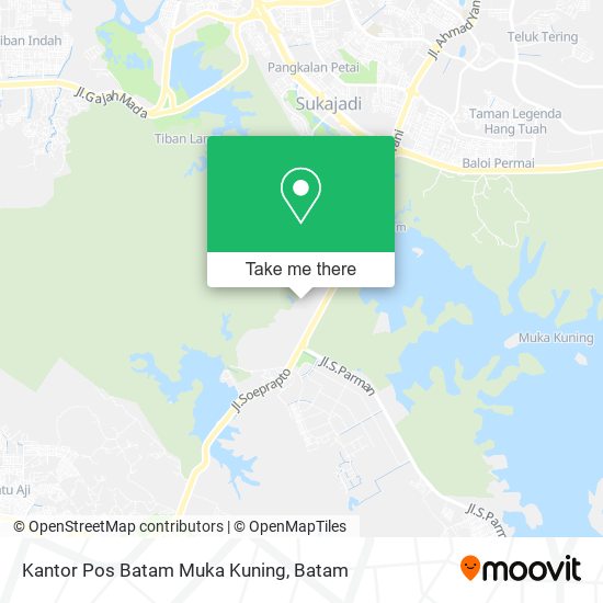 Kantor Pos Batam Muka Kuning map