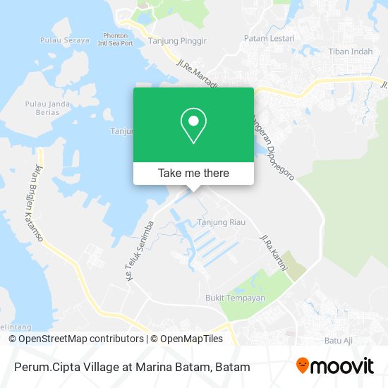 Perum.Cipta Village at Marina Batam map