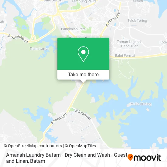 Amanah Laundry Batam - Dry Clean and Wash - Guest and Linen map