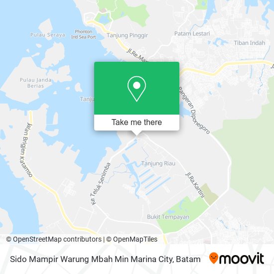 Sido Mampir Warung Mbah Min Marina City map
