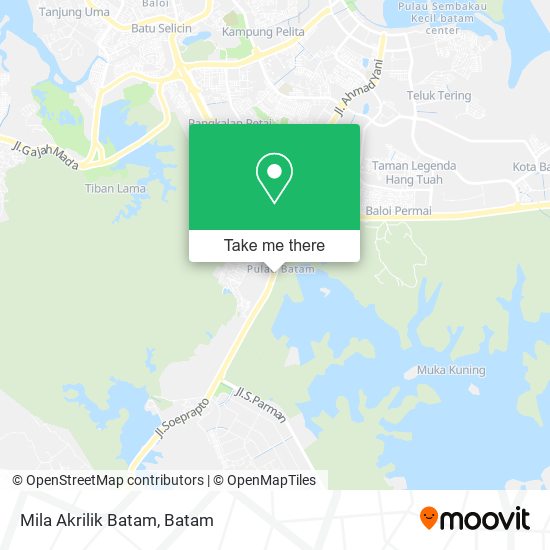 Mila Akrilik Batam map