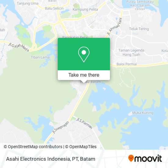 Asahi Electronics Indonesia, PT map