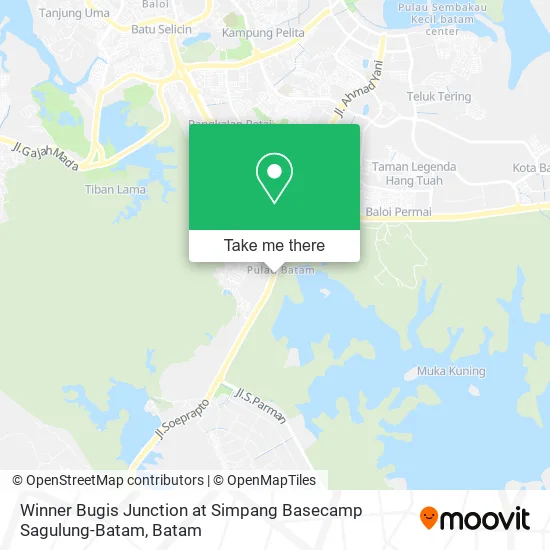 Winner Bugis Junction at Simpang Basecamp Sagulung-Batam map