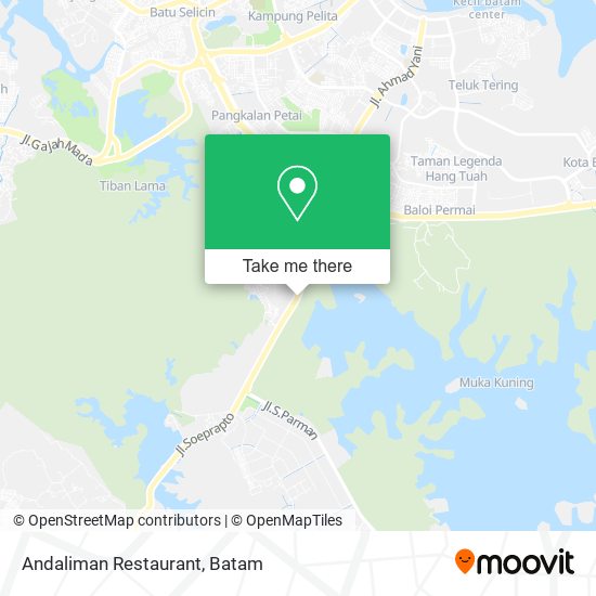 Andaliman Restaurant map