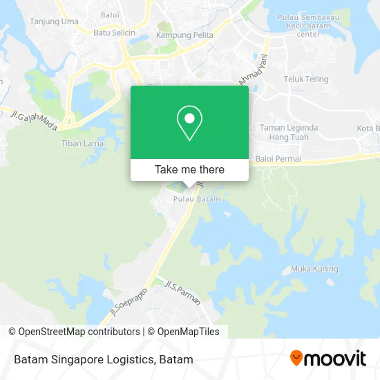 Batam Singapore Logistics map