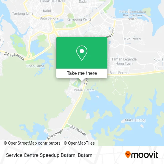 Service Centre Speedup Batam map