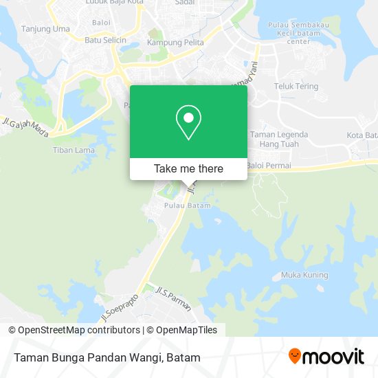 Taman Bunga Pandan Wangi map