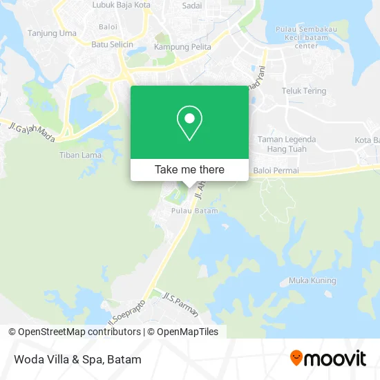 Woda Villa & Spa map