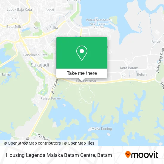 Housing Legenda Malaka Batam Centre map