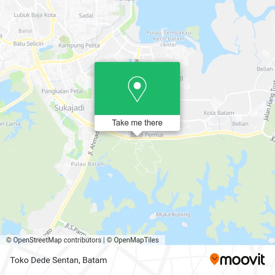 Toko Dede Sentan map