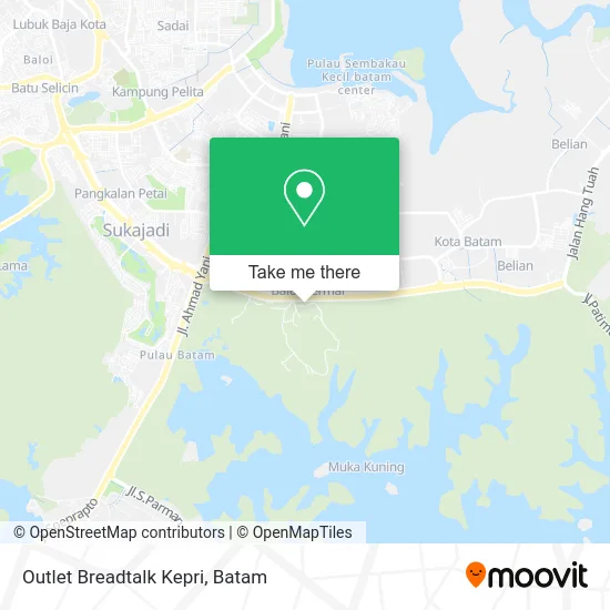 Outlet Breadtalk Kepri map