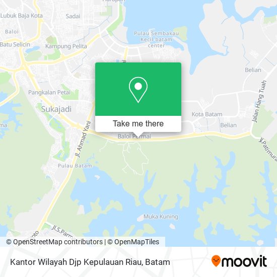 Kantor Wilayah Djp Kepulauan Riau map