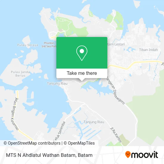 MTS N Ahdlatul Wathan Batam map