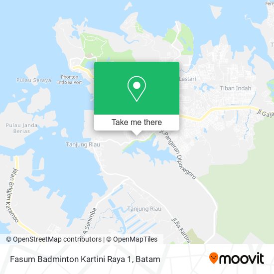 Fasum Badminton Kartini Raya 1 map