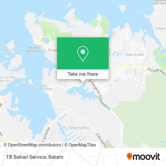 TB Bahari Service map