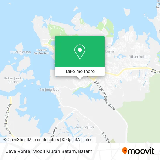 Java Rental Mobil Murah Batam map