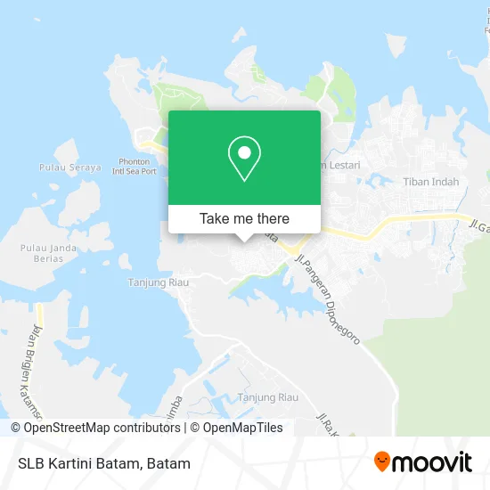 SLB Kartini Batam map