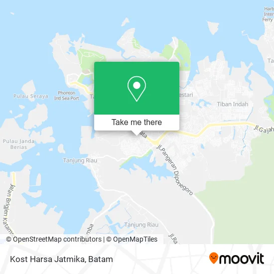 Kost Harsa Jatmika map