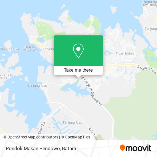 Pondok Makan Pendowo map