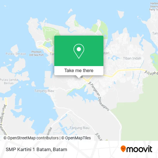 SMP Kartini 1 Batam map