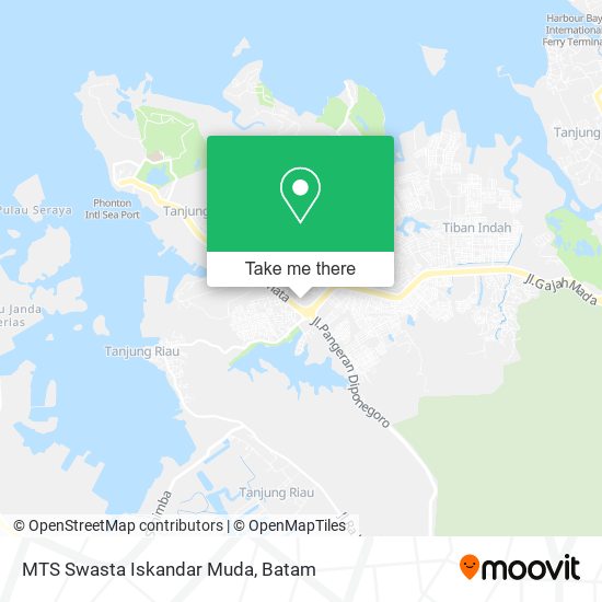 MTS Swasta Iskandar Muda map