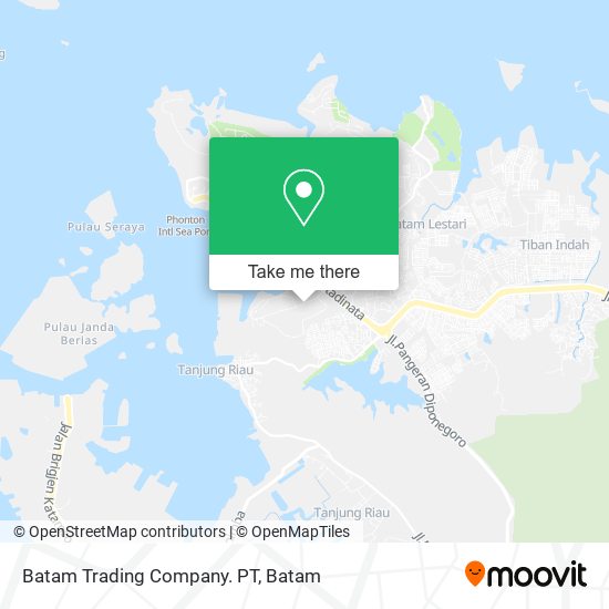 Batam Trading Company. PT map