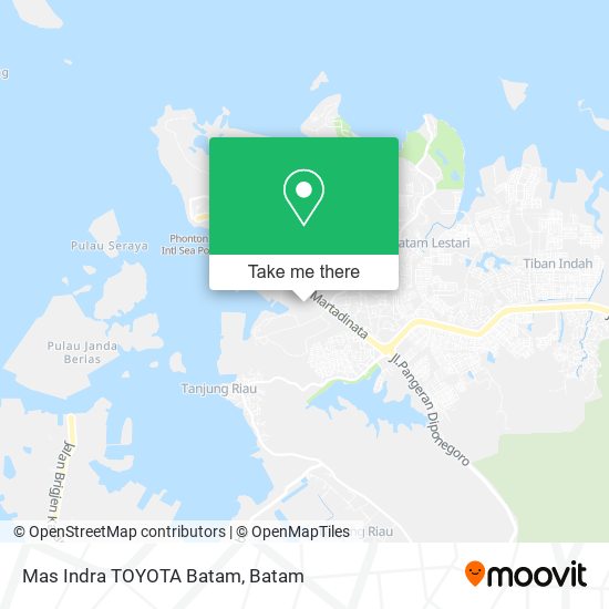 Mas Indra TOYOTA Batam map