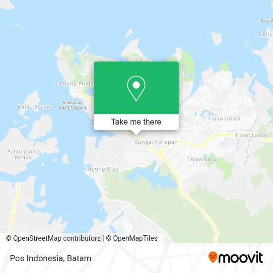 Pos Indonesia map