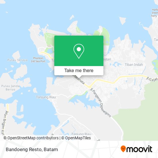 Bandoeng Resto map