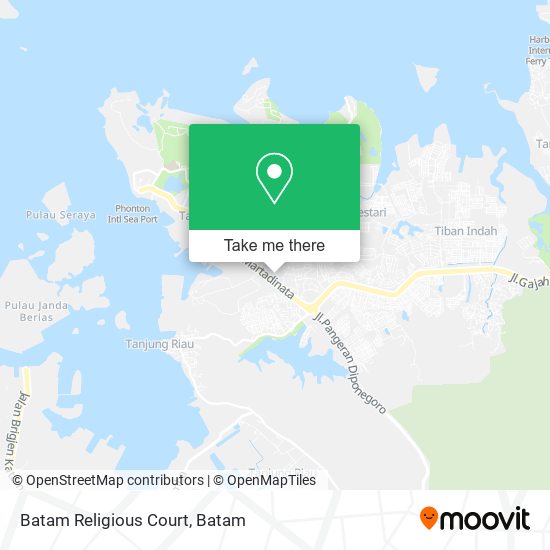 Batam Religious Court map