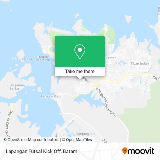 Lapangan Futsal Kick Off map