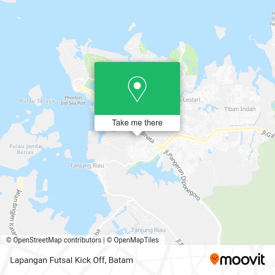 Lapangan Futsal Kick Off map