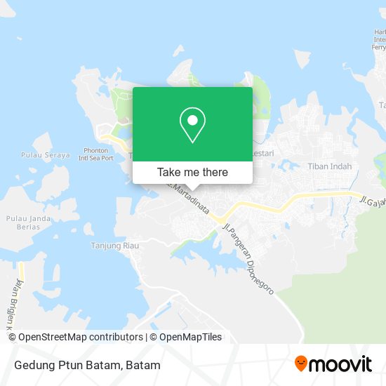 Gedung Ptun Batam map