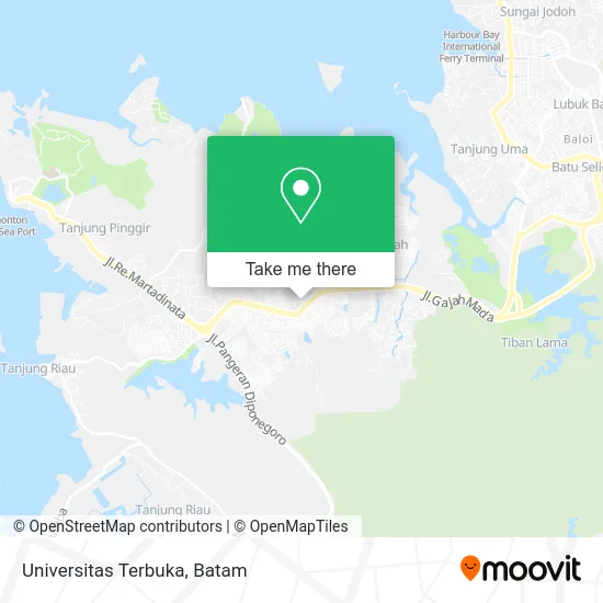 Universitas Terbuka map