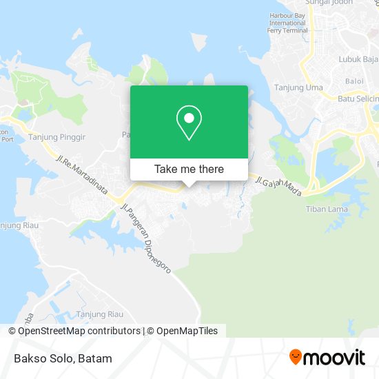 Bakso Solo map