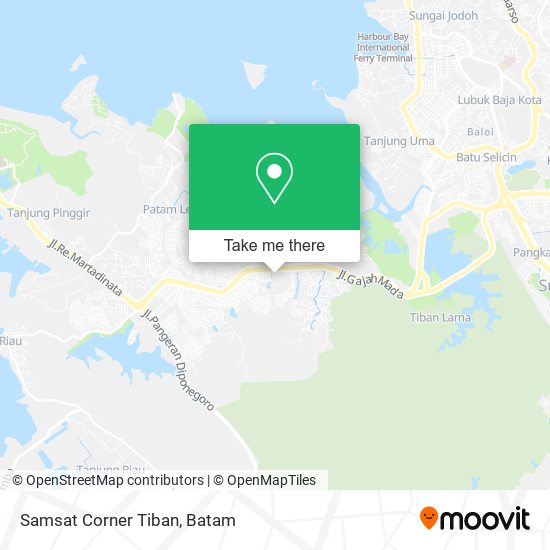 Samsat Corner Tiban map