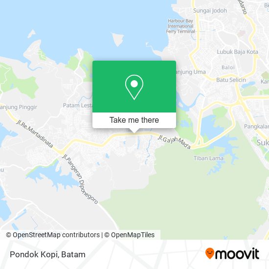 Pondok Kopi map