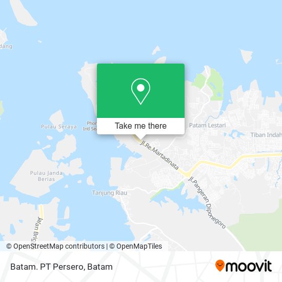 Batam. PT Persero map
