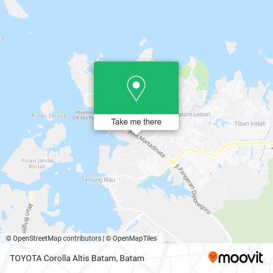 TOYOTA Corolla Altis Batam map