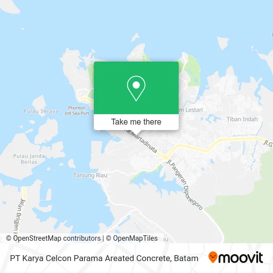 PT Karya Celcon Parama Areated Concrete map