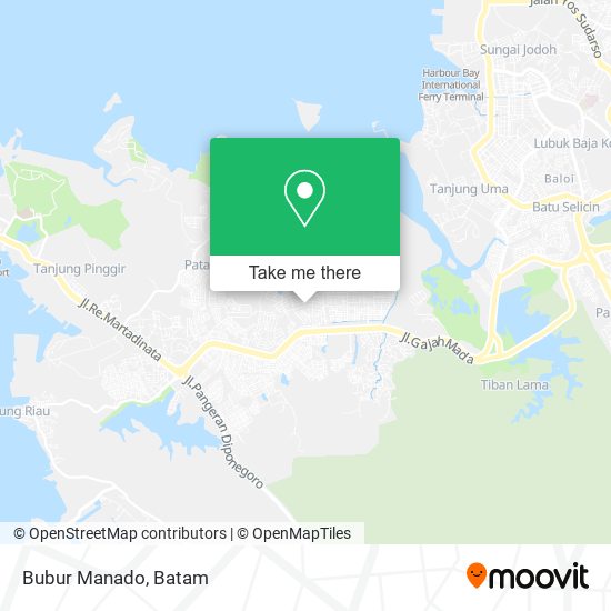 Bubur Manado map