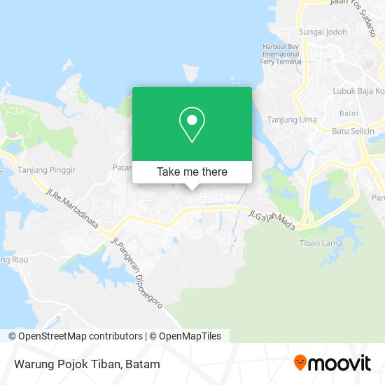 Warung Pojok Tiban map