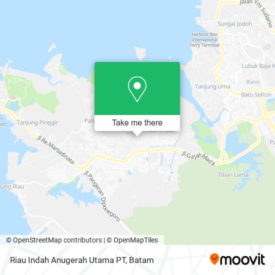 Riau Indah Anugerah Utama PT map